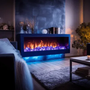Sécurité et effet des flammes. Avantages des cheminées électriques