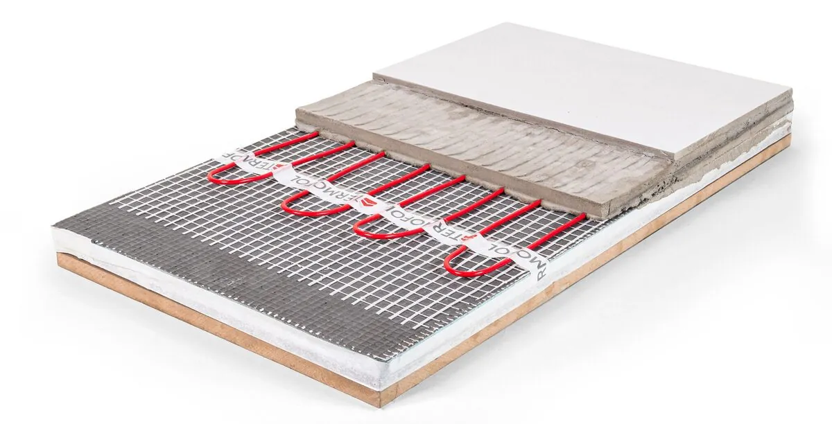 heating mat how to install cross-section