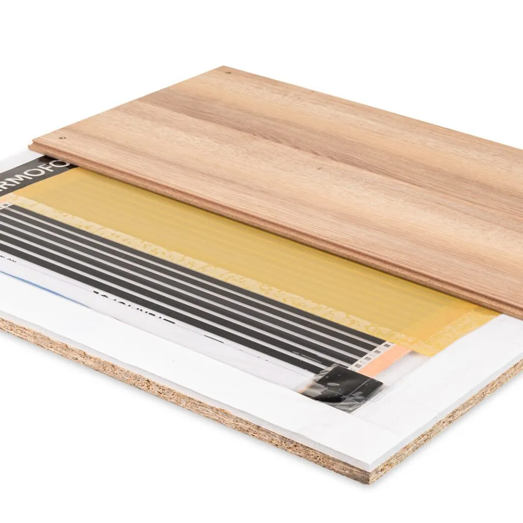 heating film how to install cross-section