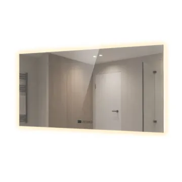 Miroir chauffant LED 600 W 70 × 100 cm – horizontal, rétroéclairage LED - TF-LG600-B