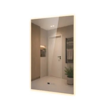 Lustro grzewcze LED 400 W 60 × 80 cm – pionowe, podświetlenie tylne LED-TF-LG400-B