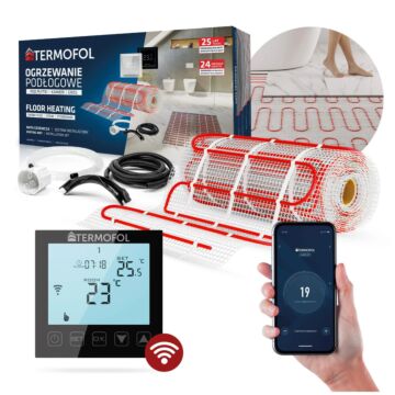 Zestaw mata grzewcza z termoregulatorem TF-HM-150.05.WIFI.BLACK