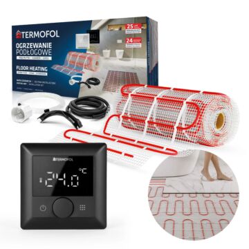 Zestaw mata grzewcza z termoregulatorem TF-HM-150.05.H5.BLACK
