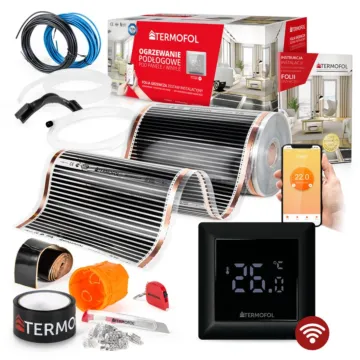 Zestaw folia grzewcza z termoregulatorem TF305.60.H6WIFI.BLACK.260