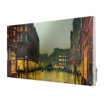 Metal Infrared Heater TF-SWT1000 with Night Street Leeds Print