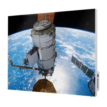 Metalowy promiennik podczerwieni TF-SWT700 z nadrukiem Teleskop Hubble'a na orbicie