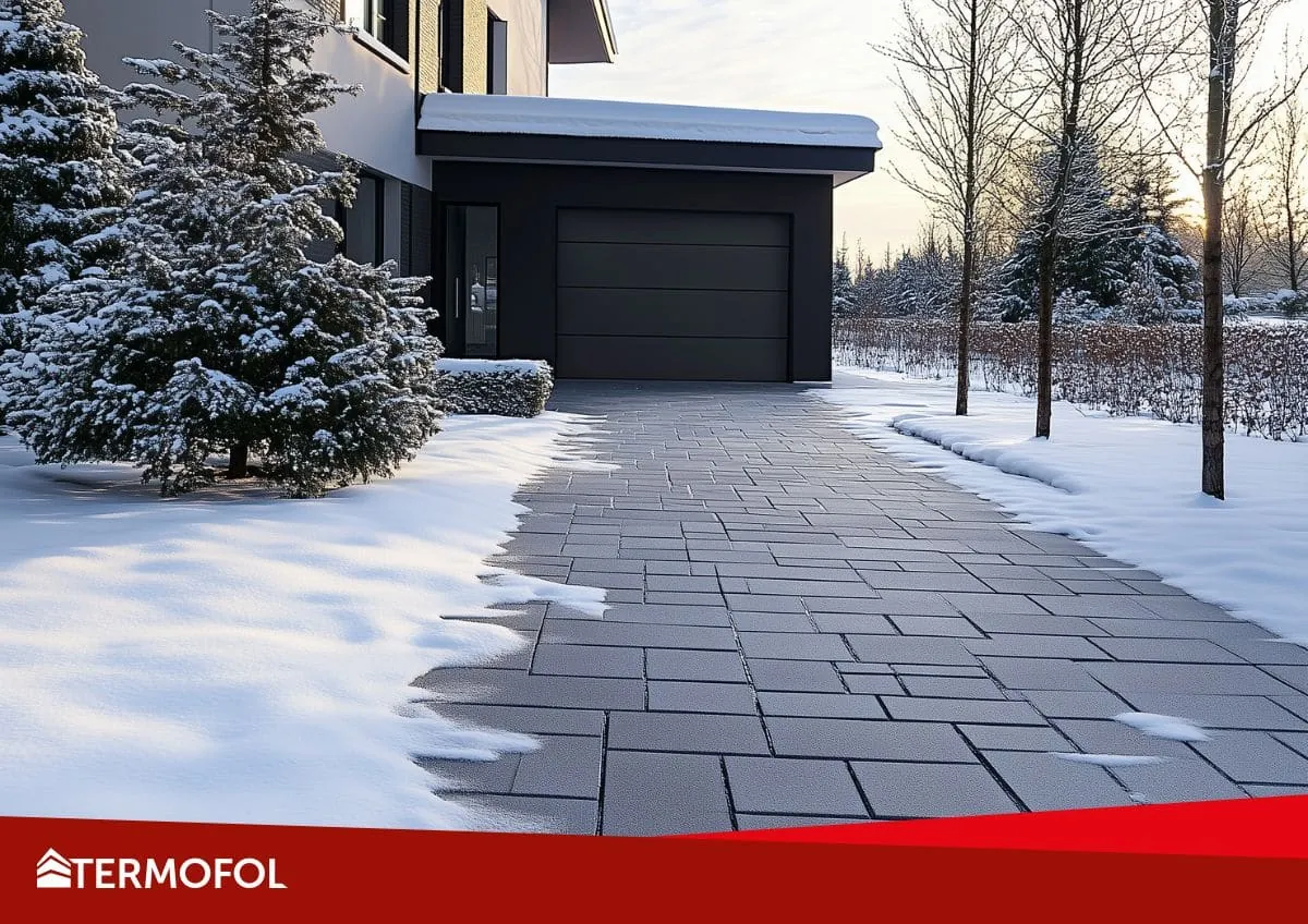 Tapis chauffants extérieurs Gdańsk – une allée sans neige ni glace !
